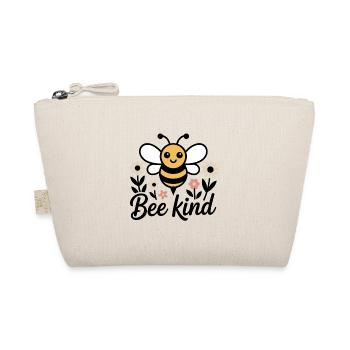 Abeille mignonne avec des fleurs – Motif printanier Bee Kind - Trousse biologique - nature - Devant