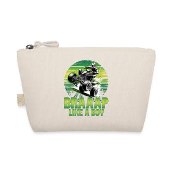 Quad ATV Boy Men Four Wheeler - Bio-Täschchen - Natur - Vorne