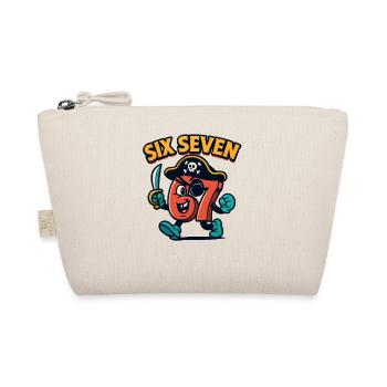 Six Seven 67 Pirate Italian Brainrot Humor Funny - Organic Pouch - nature - Front
