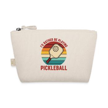 Pickleball würde lieber lustige Spielerliebe spielen - Bio-Täschchen - Natur - Vorne