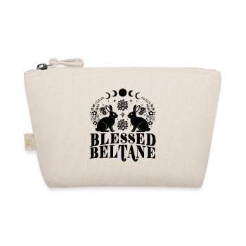 Beltane Blessings May Day Pagan Rabbit Bunny - Organic Pouch - nature - Front