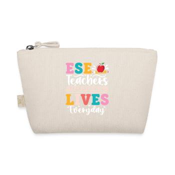 Geschenke für ESE-Lehrer - Bio-Täschchen - Natur - Vorne