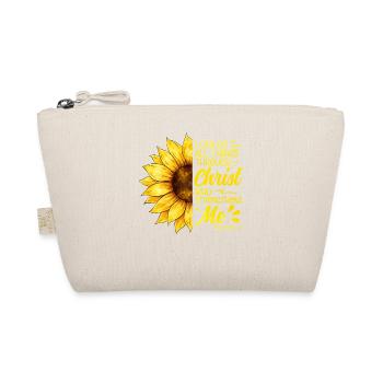 Inspirierende Christliche Sonnenblumen Jesus - Bio-Täschchen - Natur - Vorne