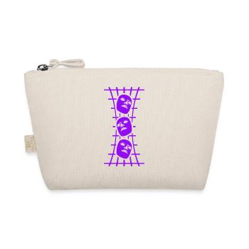 Masks Grid Abstract Art - Organic Pouch - nature - Front