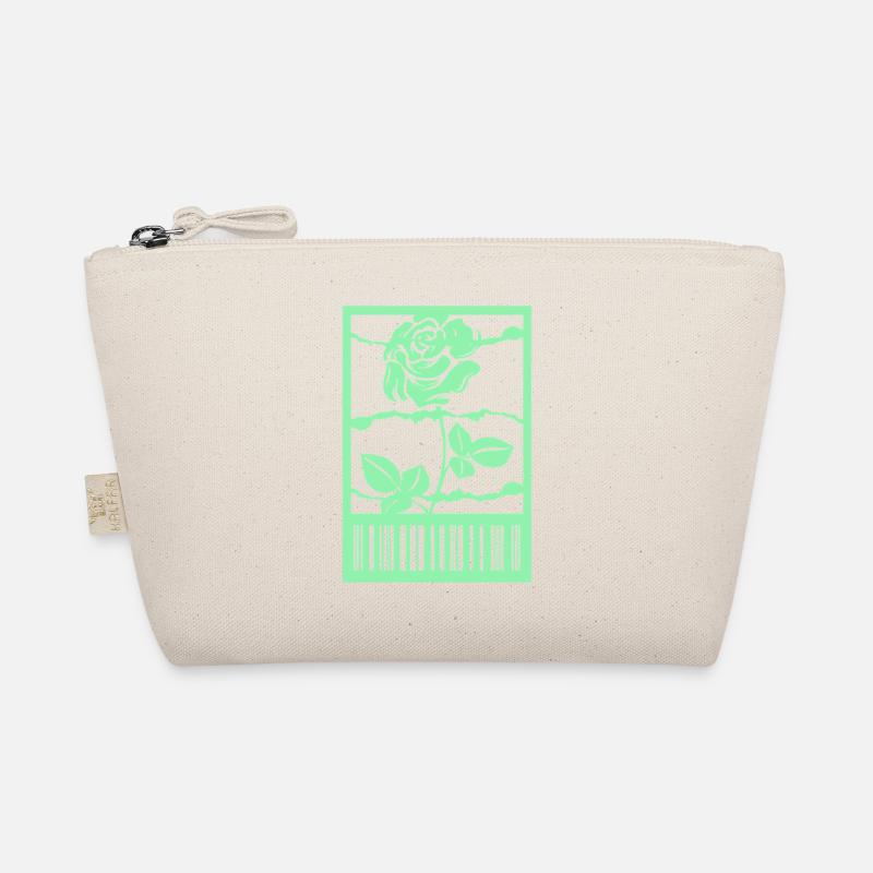 Gothic Rose Barbed Wire Barcode Urban Style Organic Pouch