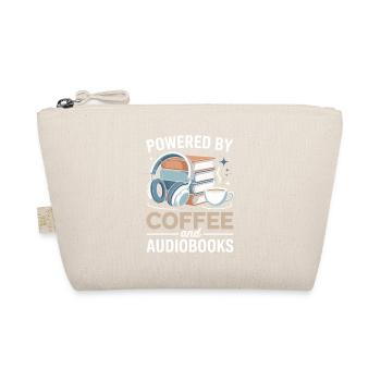 Powered By Coffee And Audiobooks Spruch Hörbücher - Organic Pouch - nature - Front