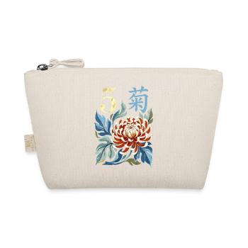 Mahjong-Blumenfliese 5 - Bio-Täschchen - Natur - Vorne