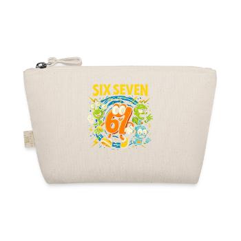 Six Seven 67 Italian Brainrot Nerd Humor Funny - Organic Pouch - nature - Front