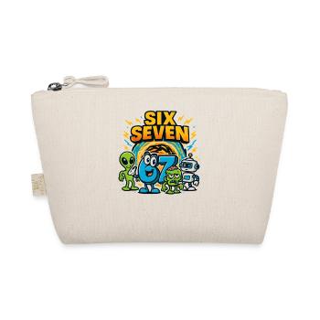 Six Seven 67 Italian Brainrot Nerd Humor Funny - Organic Pouch - nature - Front