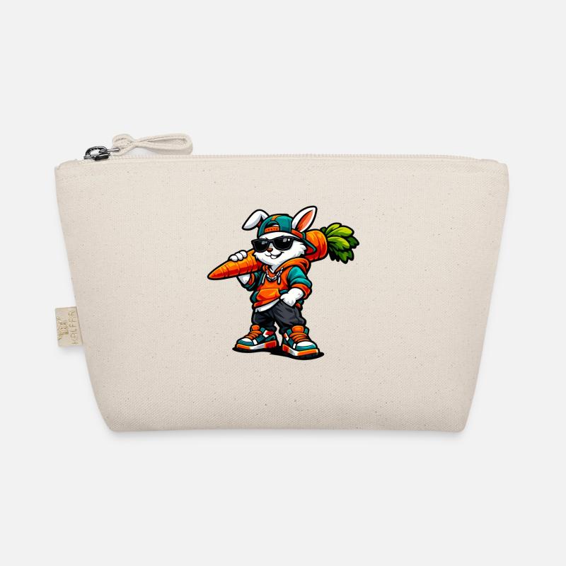 Funny Easter Bunny with Carrot Rabbit Bio-Täschchen