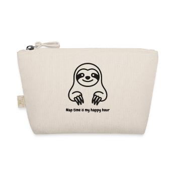 Cuddly Sloth Cartoon - Organic Pouch - nature - Front