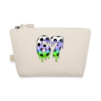 7th Birthday Soccer Shirt I was 6 Now Im 7 years - Organic Pouch - nature - Front