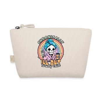 Fibromyalgia Awareness Chronically Ill Skeleton - Organic Pouch - nature - Front