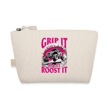 UTV Off Road Girl Woman 4 Wheeler Side by side - Bio-Täschchen - Natur - Vorne