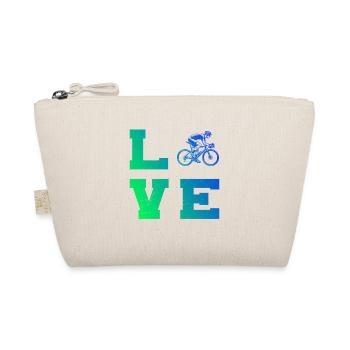 Gift idea for a road bike with road bike - Organic Pouch - nature - Front
