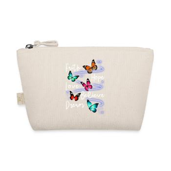 Inspirierender Schmetterling Monarchfalter Garten - Bio-Täschchen - Natur - Vorne