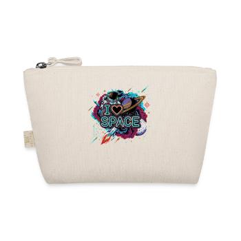 I Love Space Astronaut - Organic Pouch - nature - Front