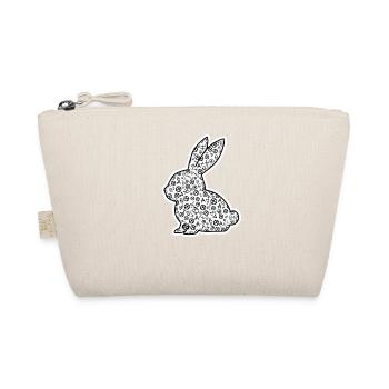 Heavy Metal Easter Bunny Rocker Easter Hardcore Bunny - Organic Pouch - nature - Front
