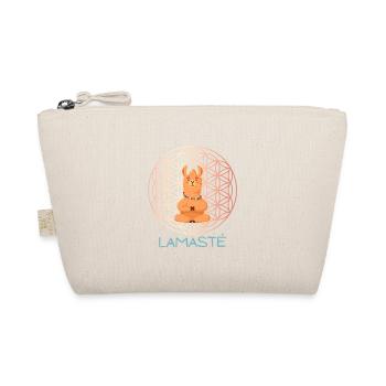 Lamasté – Lustiges Yoga Geschenk Spirituell - Bio-Täschchen - Natur - Vorne