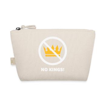 No Kings! (Protest Design / NEG 2C) - Organic Pouch - nature - Front