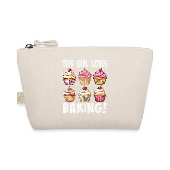 Cette fille adore faire des cupcakes - Trousse biologique - nature - Devant