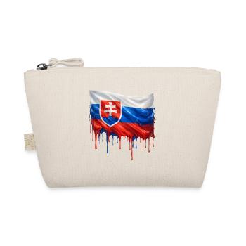 Flagge Slowakei Farbklecks - Bio-Täschchen - Natur - Vorne
