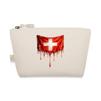 Drapeau suisse dégoulinant - Trousse biologique - nature - Devant