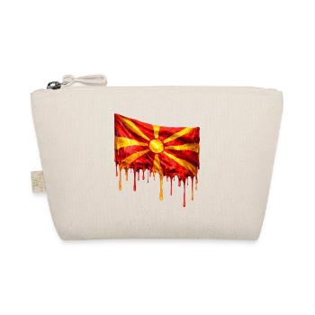 Macedonian Flag Drop - Organic Pouch - nature - Front