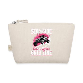 UTV Off Road Girl Woman 4 Wheeler Side by side - Bio-Täschchen - Natur - Vorne