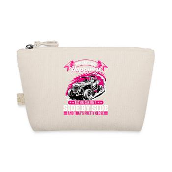 UTV Off Road Girl Woman 4 Wheeler Side by side - Organic Pouch - nature - Front