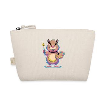 Funny Fish With Red Lips Comic Fish Humor - Organic Pouch - nature - Front