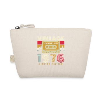 1976 Vintage Retro Geburtstagsgeschenk - Bio-Täschchen - Natur - Vorne