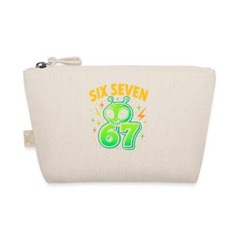 Six Seven 67 Italian Brainrot Alien Humor Funny - Organic Pouch - nature - Front