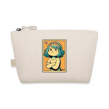 Defiant Teal-Haired Stamp Art - Organic Pouch - nature - Front