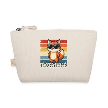 Idée cadeau de chemise Funny Fox Be Smart - Trousse biologique - nature - Devant