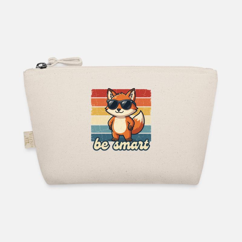 Idée cadeau de chemise Funny Fox Be Smart Trousse biologique