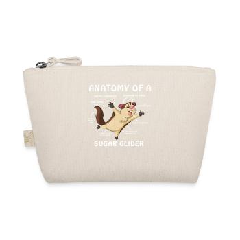 Sugar Glider Anatomie-Shirt - Bio-Täschchen - Natur - Vorne