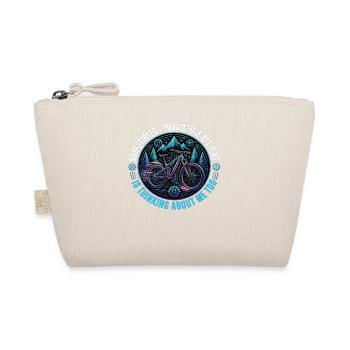 Mountainbike Spruch Biker Geschenk MTB - Bio-Täschchen - Natur - Vorne