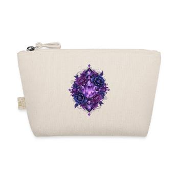 Violet Crystal Blossoms Mandala - Organic Pouch - nature - Front