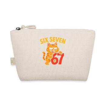 Six Seven Cat 67 Italian Brainrot Humor - Organic Pouch - nature - Front
