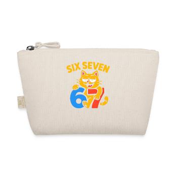 Six Seven Cat 67 Italian Brainrot Humor - Organic Pouch - nature - Front