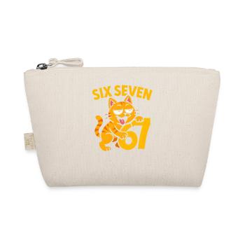 Six Seven Cat 67 Italian Brainrot Humor - Organic Pouch - nature - Front