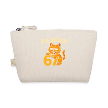 Six Seven Cat 67 Italian Brainrot Humor - Organic Pouch - nature - Front