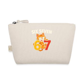 Six Seven Cat 67 Italian Brainrot Humor - Organic Pouch - nature - Front