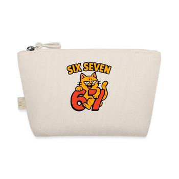 Six Seven Cat 67 Italian Brainrot Humor - Organic Pouch - nature - Front