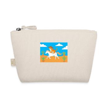 Cat cowboy in desert ride - Organic Pouch - nature - Front
