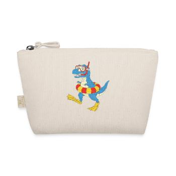 Snorkeling dinosaur on the beach - Organic Pouch - nature - Front