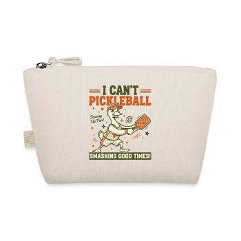 Pickleball, ich kann nicht, Pickleball, lustiger Spieler, Pickleball, Pickle, Pickle - Bio-Täschchen - Natur - Vorne