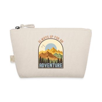 Camping Campfire Camper Outdoor Nature Mountains - Organic Pouch - nature - Front