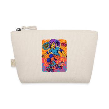 Shaka Brah Skater Pop Art - Organic Pouch - nature - Front